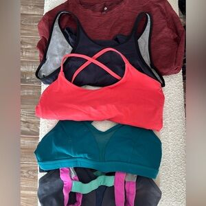 Born primative sports bras and shirts bundle